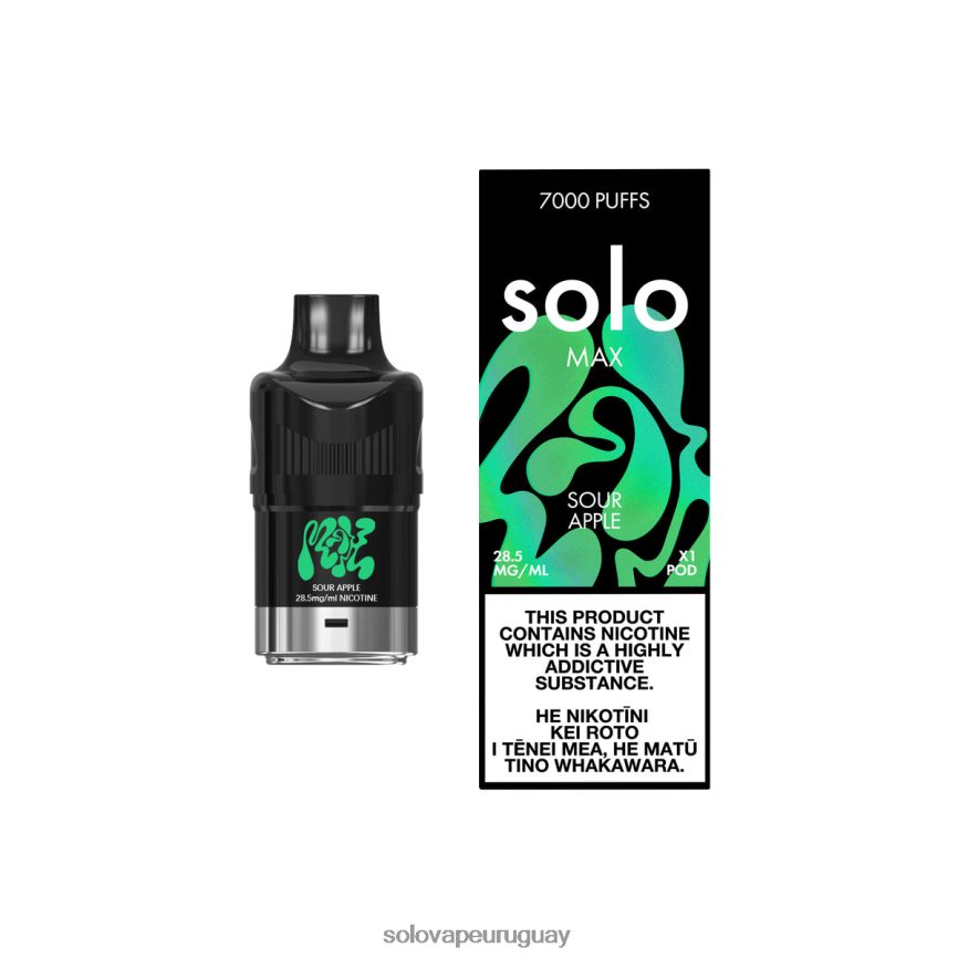 Solo MAX vaina manzana agria | Solo Vape Review BR48NP80